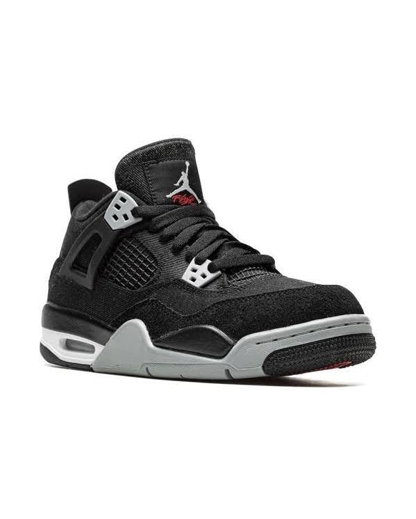 Air Jordan Retro 4 - Black Canvas